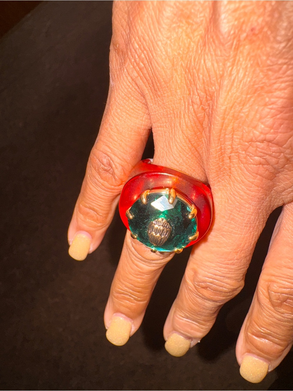Kurt Geiger Eagle Gem cocktail ring - Picture 6 of 6
